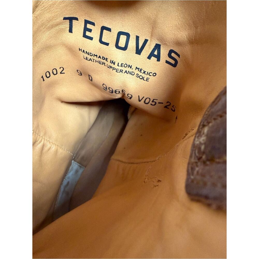 Tecovas Earl Cowboy Roper Boots Mens 9D Goat Leather Western $325 NEW MISMATCHED - Picture 8 of 11